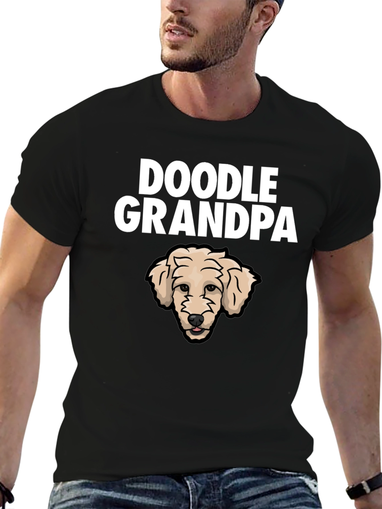 Doodle Grandpa Graphic T-Shirt - Perfect Dog Lover Gift