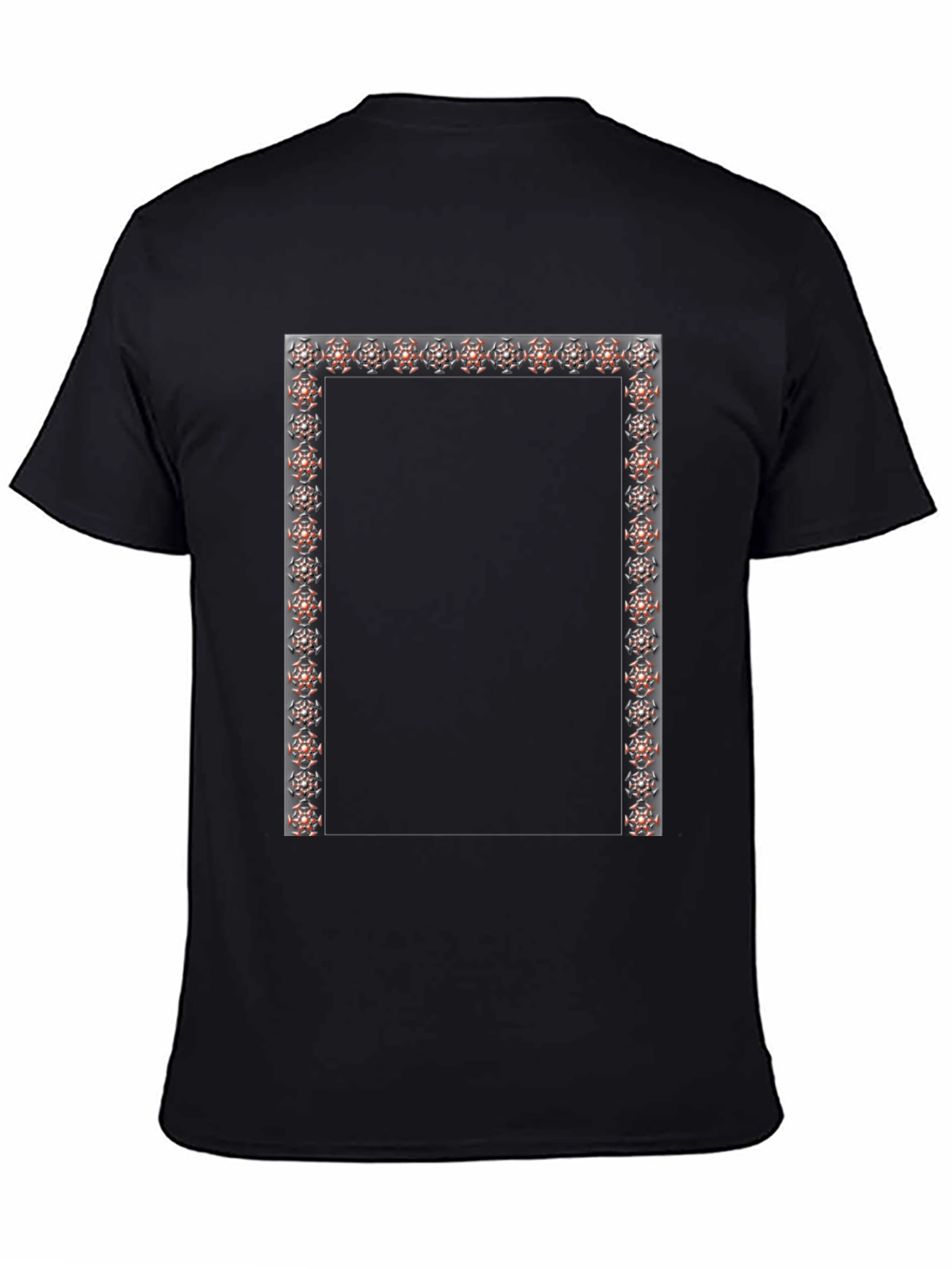 Geometric Frame Black Tee