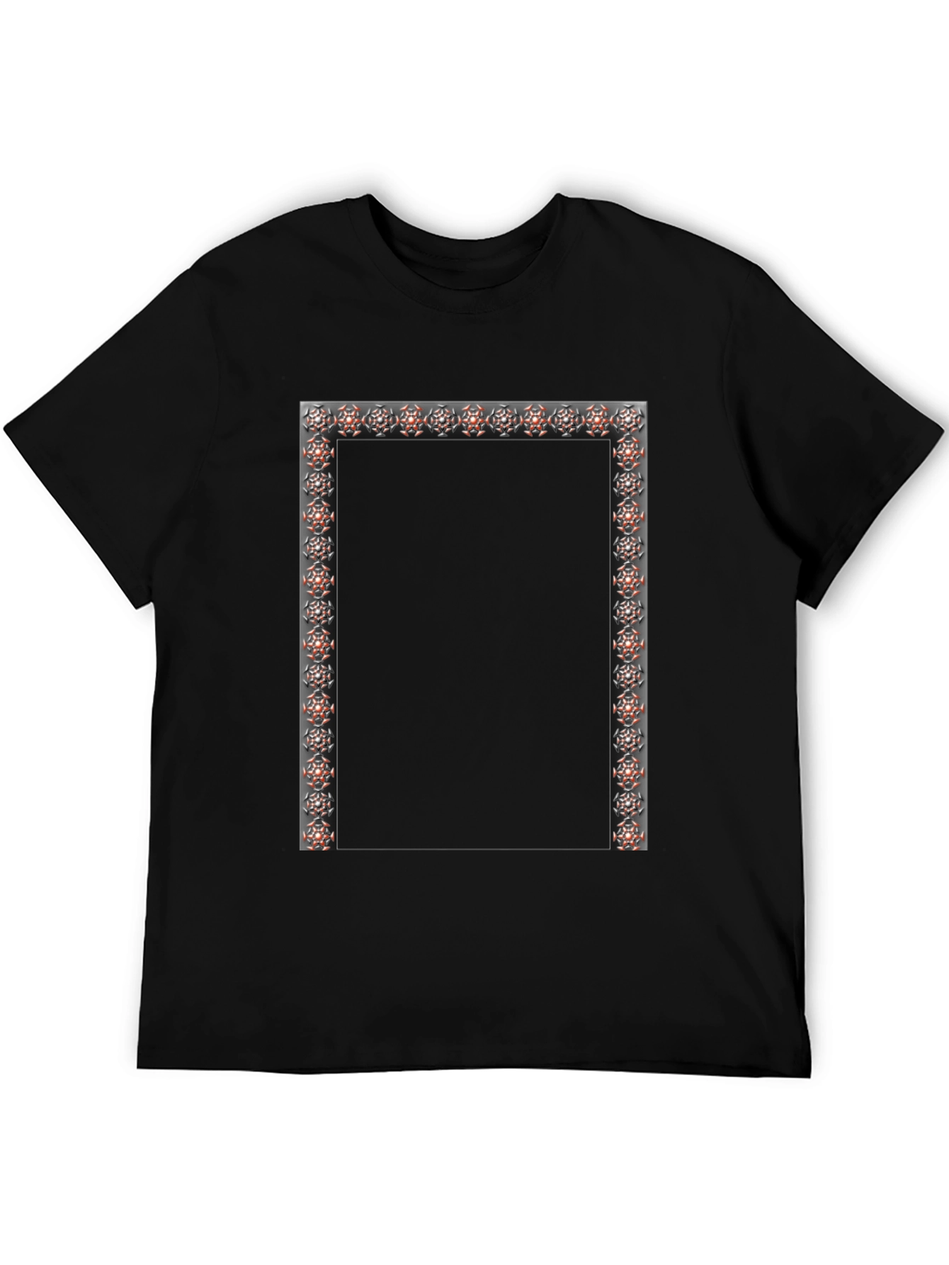 Geometric Frame Black Tee