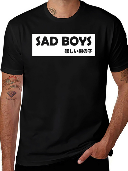 Sad Boys Graphic T-Shirt - Trendy Urban Fashion