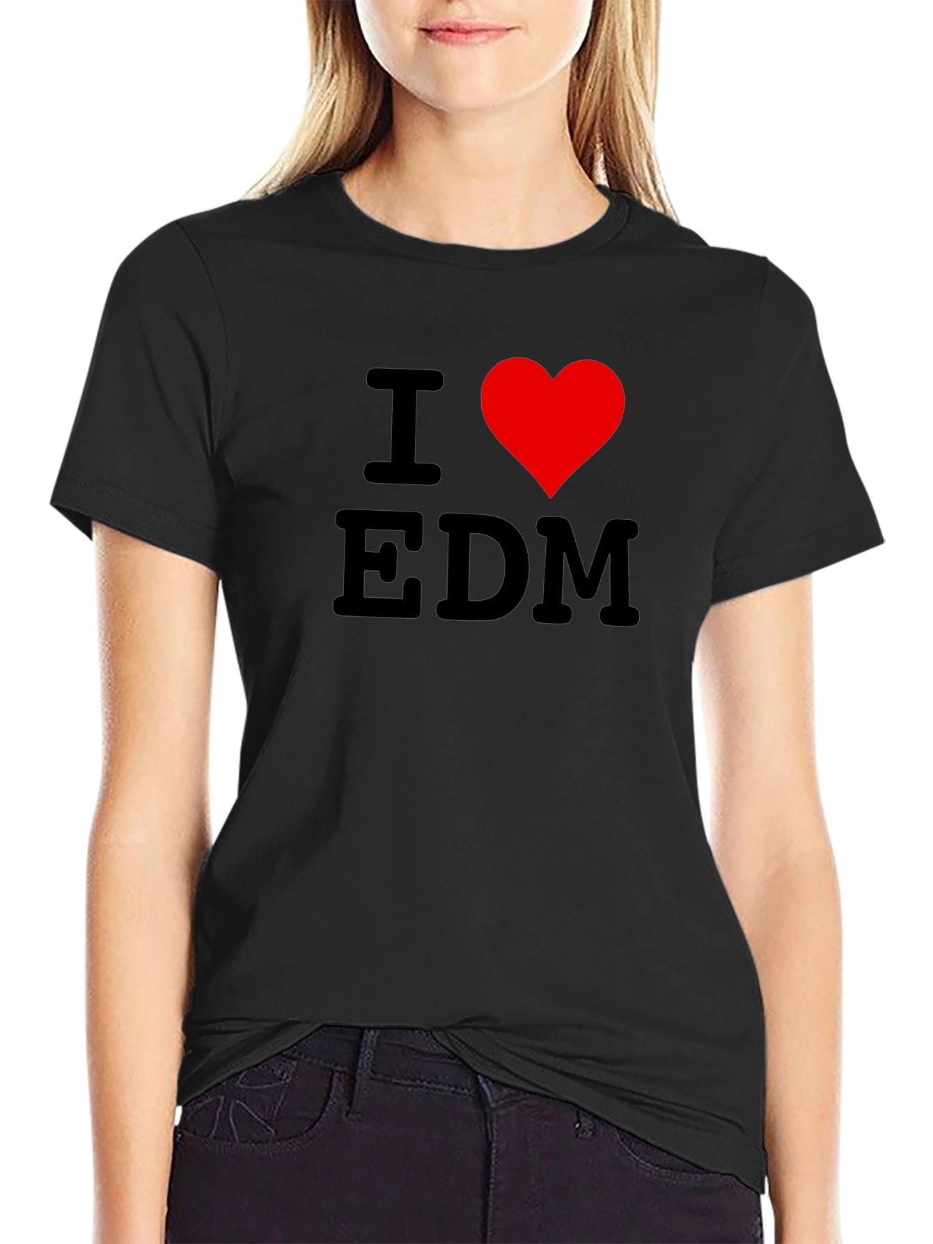 I Love EDM Black T-Shirt