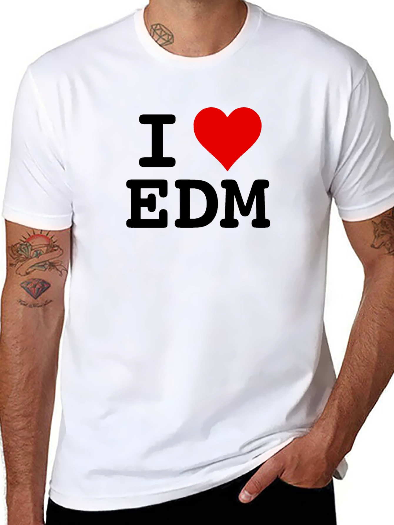 I Love EDM Black T-Shirt