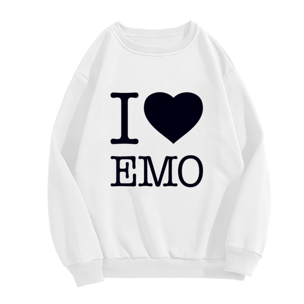 I ? EMO - Bold Heart Graphic ԲÁìÎÀÒÂ | Unisex Pullover Sweatshirt