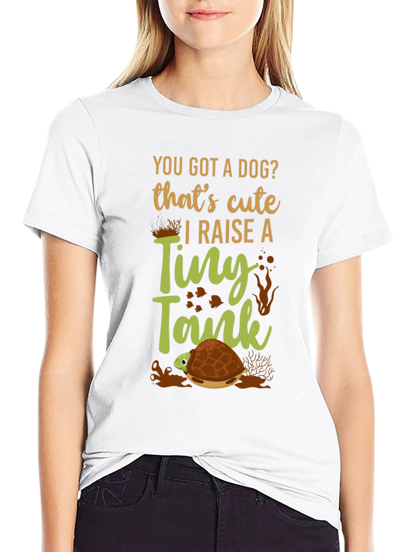 Funny Turtle Tank T-Shirt - You Got A Dog?