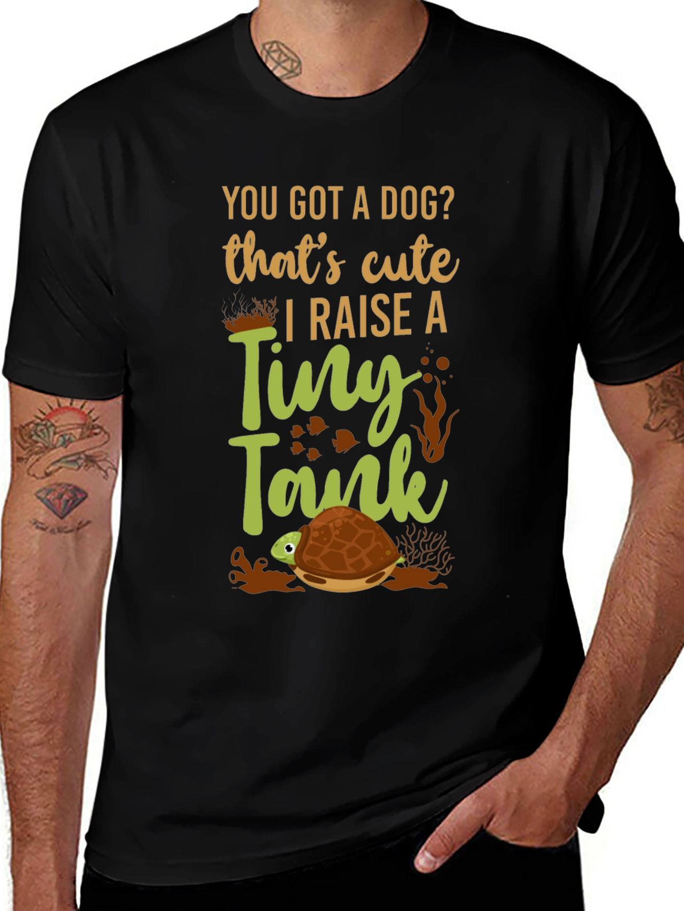 Funny Turtle Tank T-Shirt - You Got A Dog?