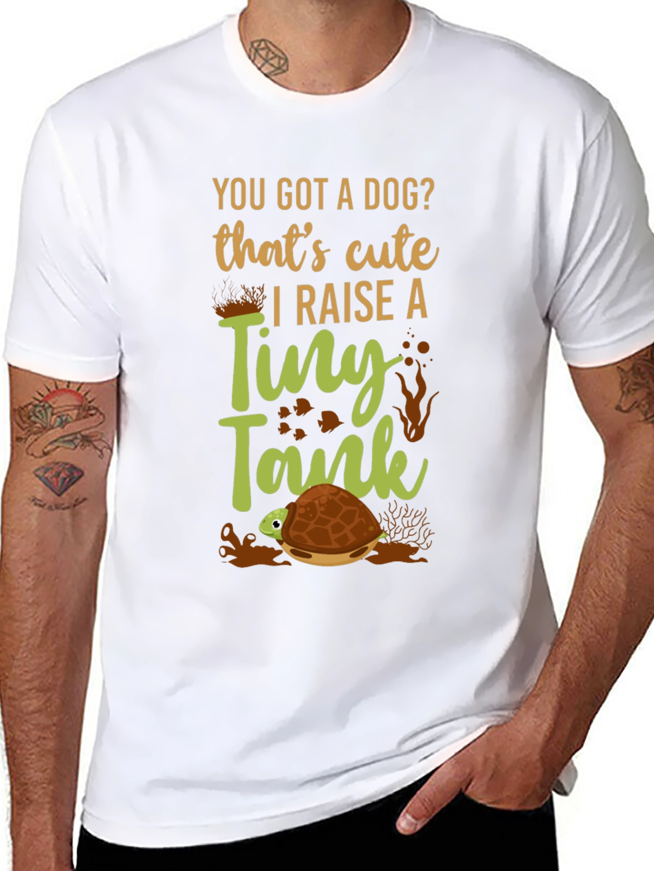 Funny Turtle Tank T-Shirt - You Got A Dog?