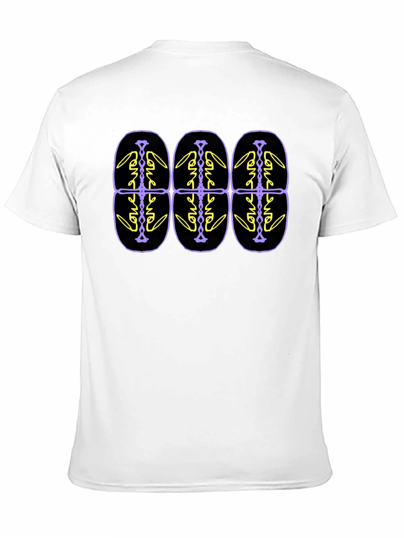 Abstract Patterned Black T-Shirt