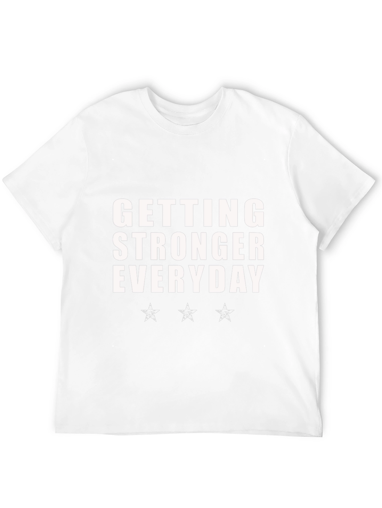 Getting Stronger Everyday Black T-Shirt