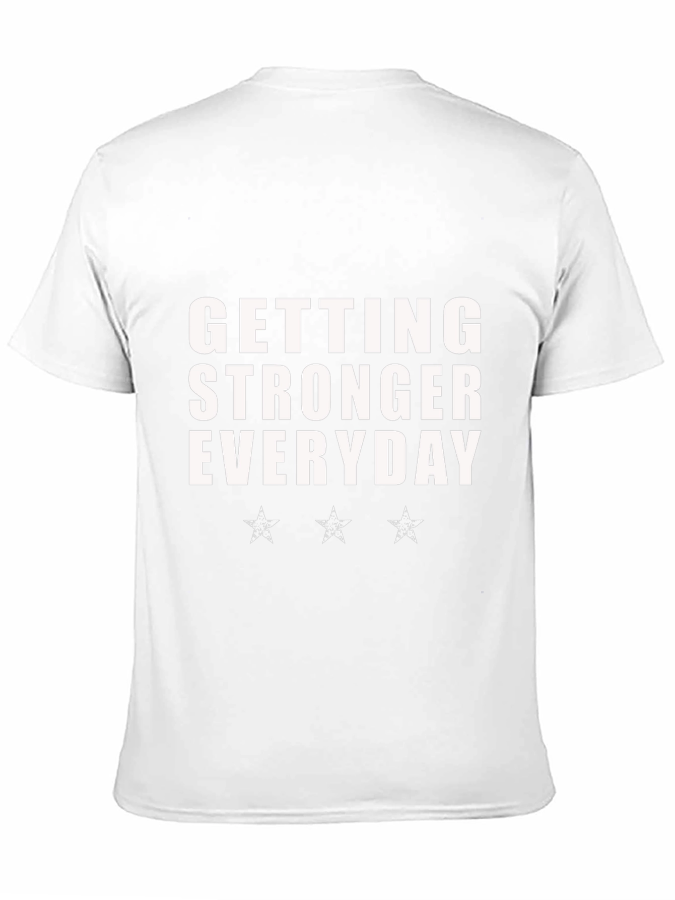 Getting Stronger Everyday Black T-Shirt