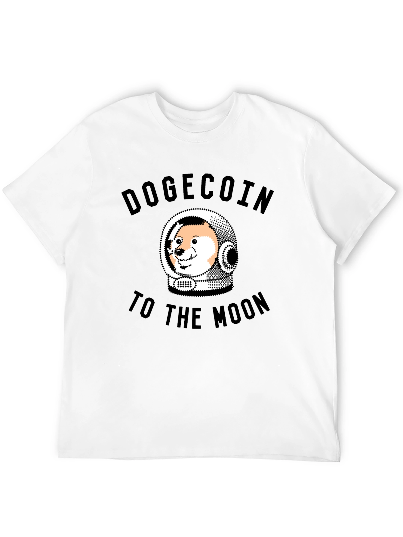 Dogecoin To The Moon Black T-Shirt