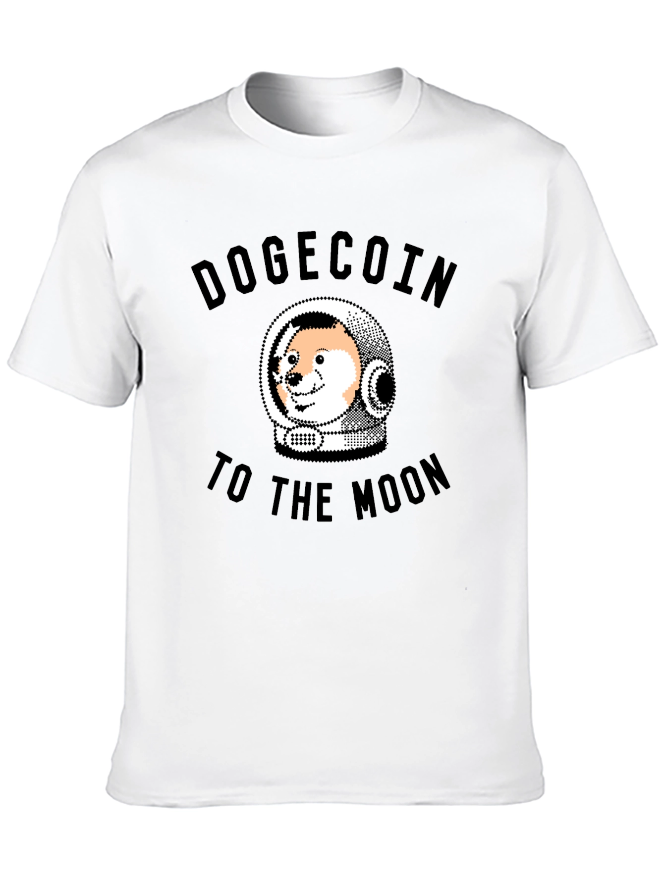 Dogecoin To The Moon Black T-Shirt