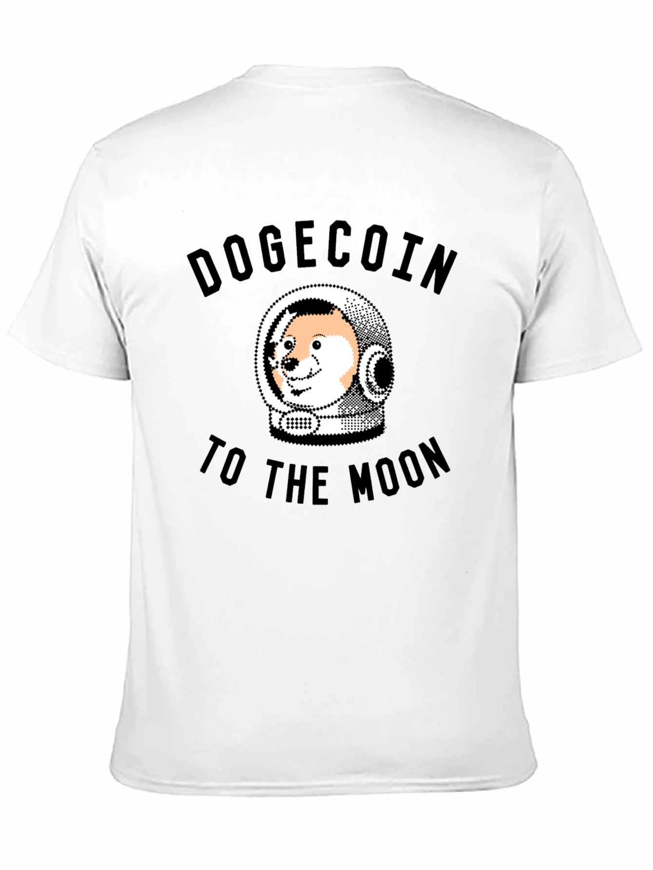Dogecoin To The Moon Black T-Shirt
