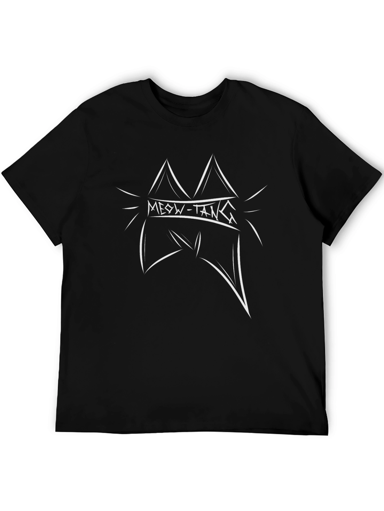 Meow-Tang Clan Black Graphic T-Shirt