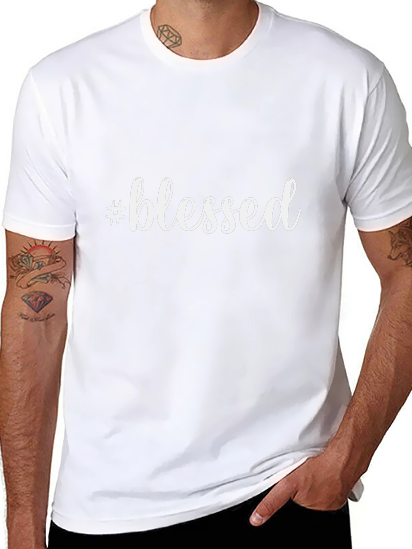 #Blessed Graphic Tee - Stylish Comfort