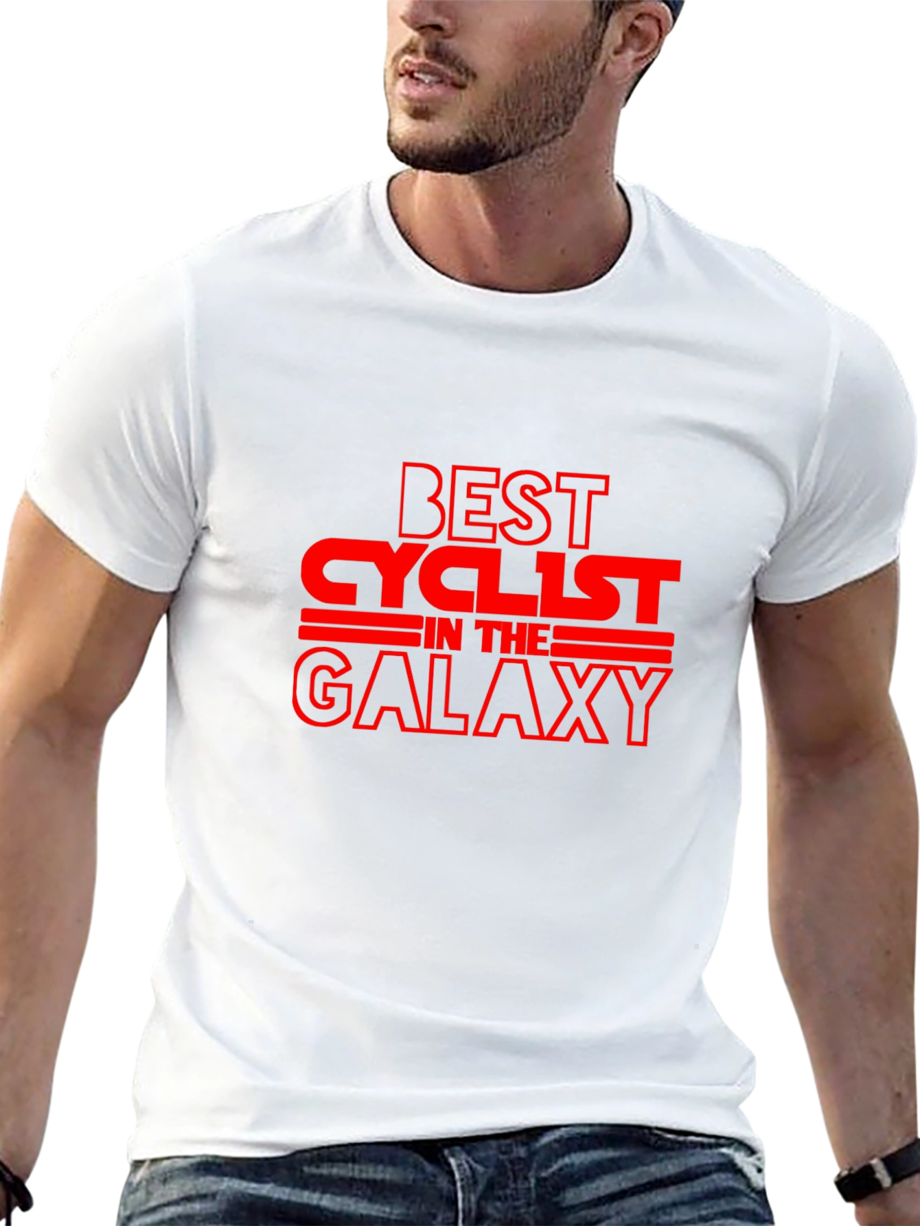Best Cyclist in the Galaxy Black T-Shirt
