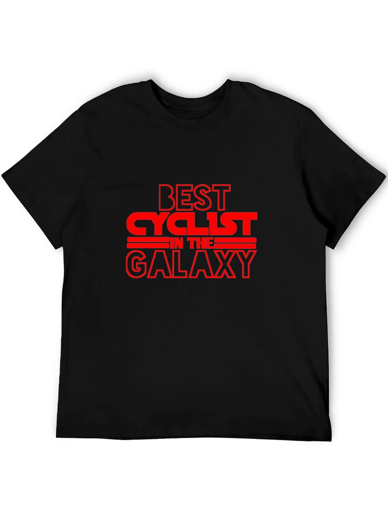 Best Cyclist in the Galaxy Black T-Shirt