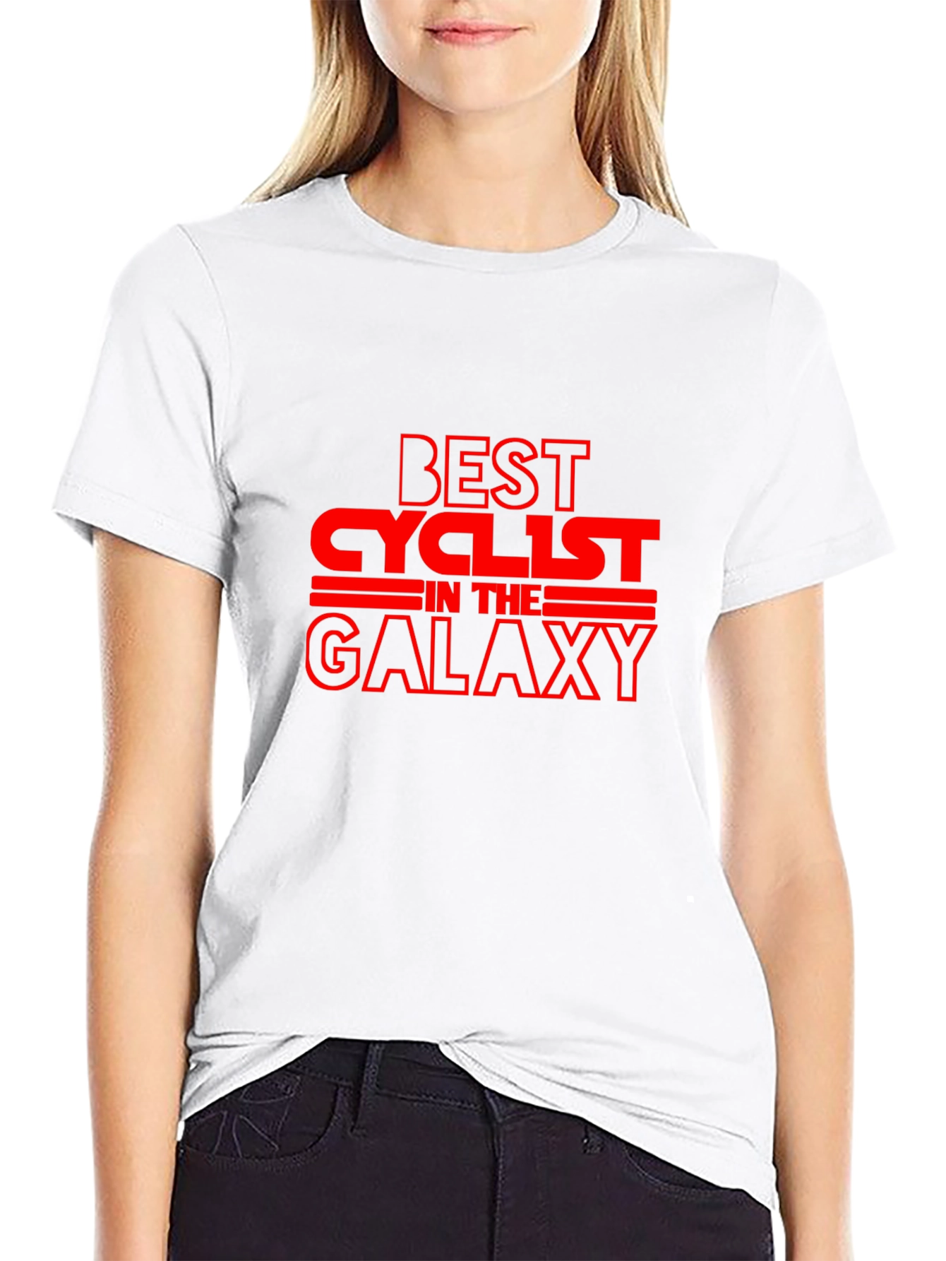 Best Cyclist in the Galaxy Black T-Shirt