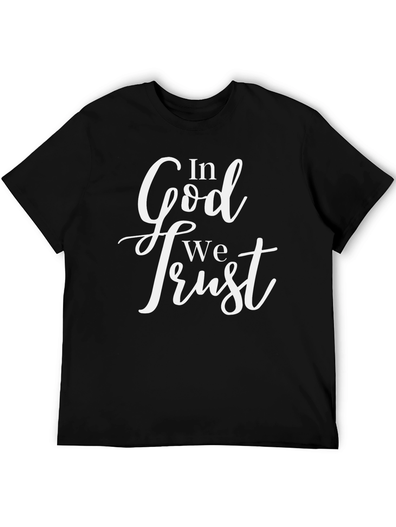 In God We Trust Black Graphic Tee