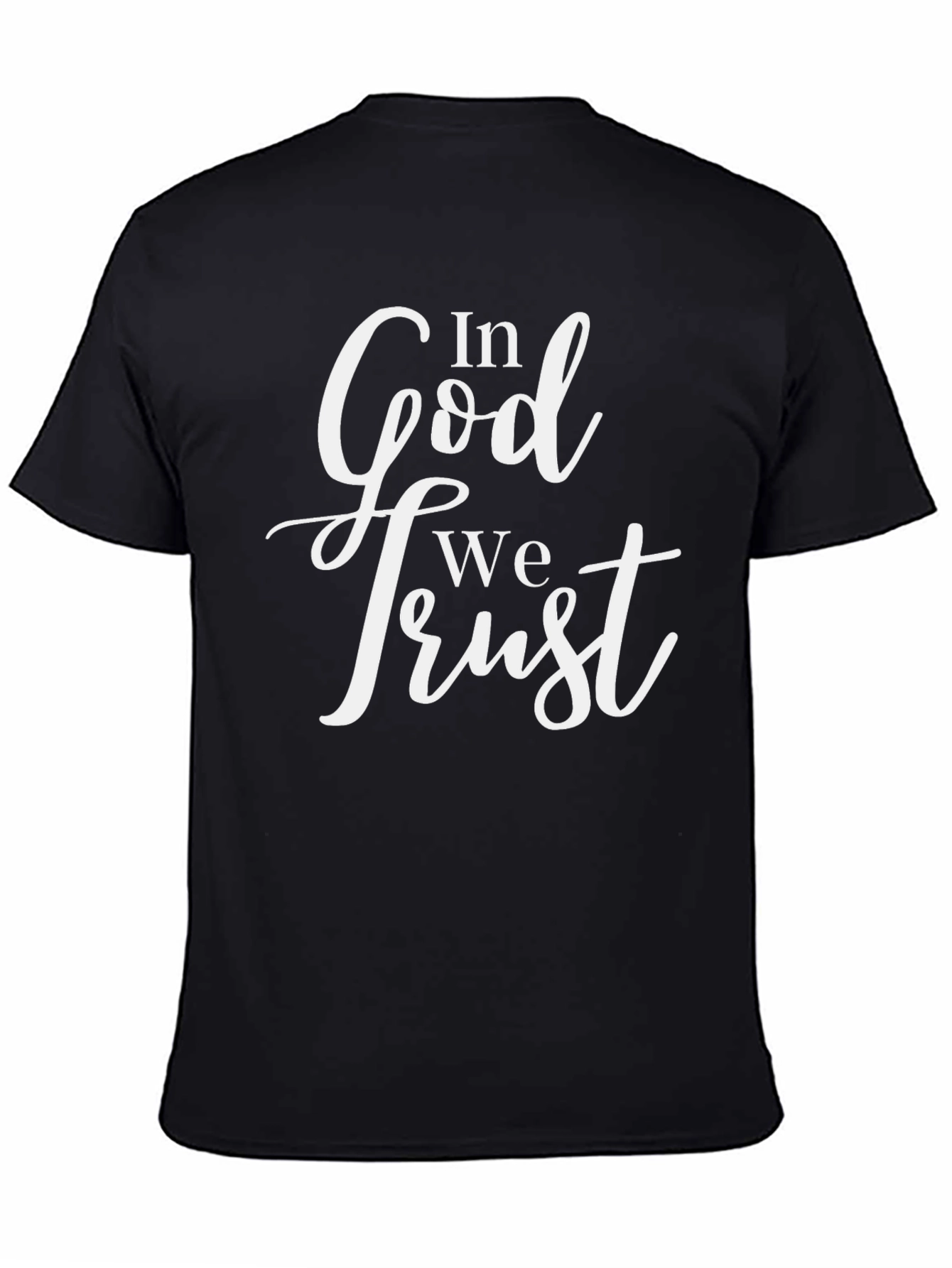 In God We Trust Black Graphic Tee