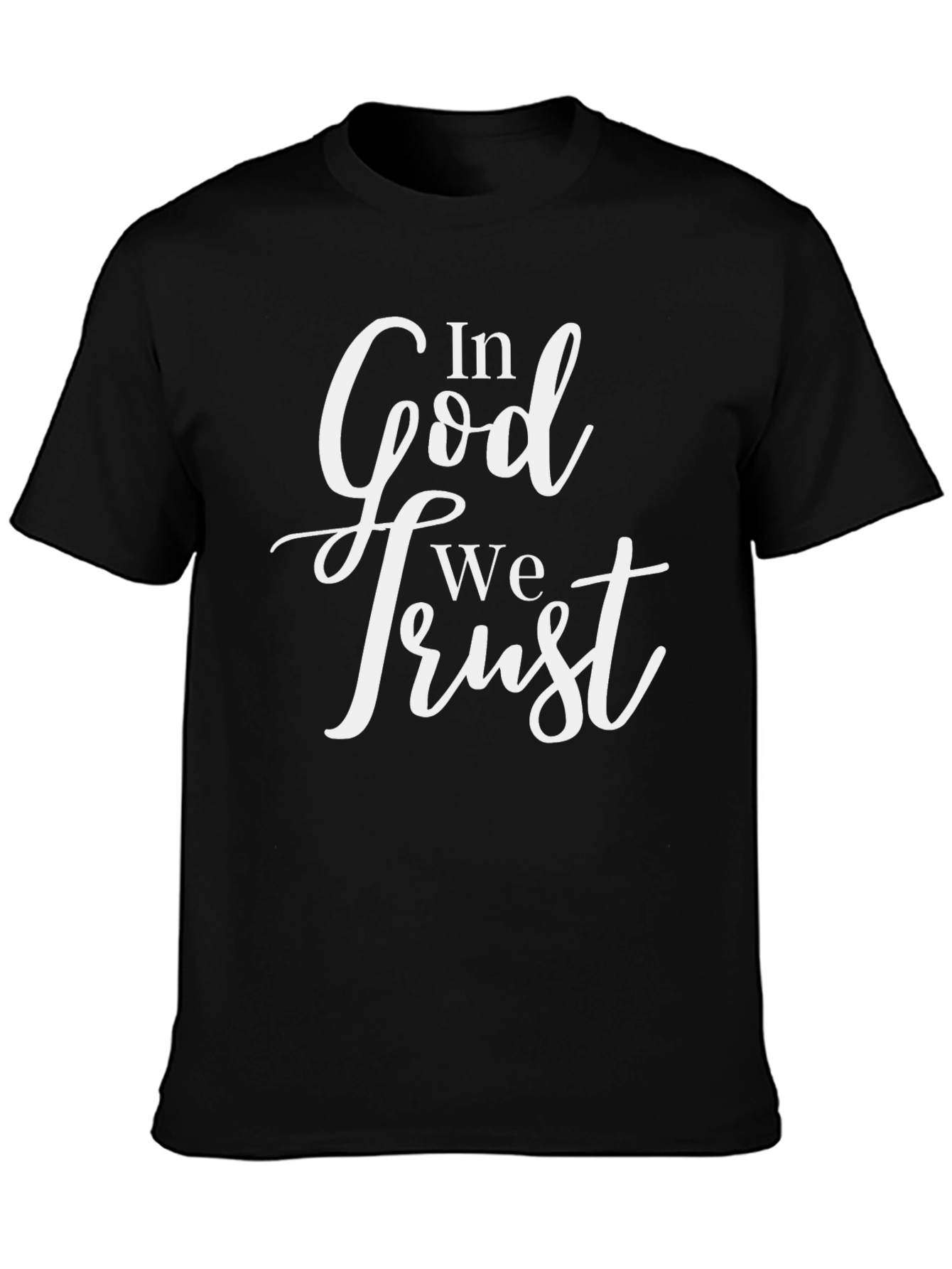 In God We Trust Black Graphic Tee