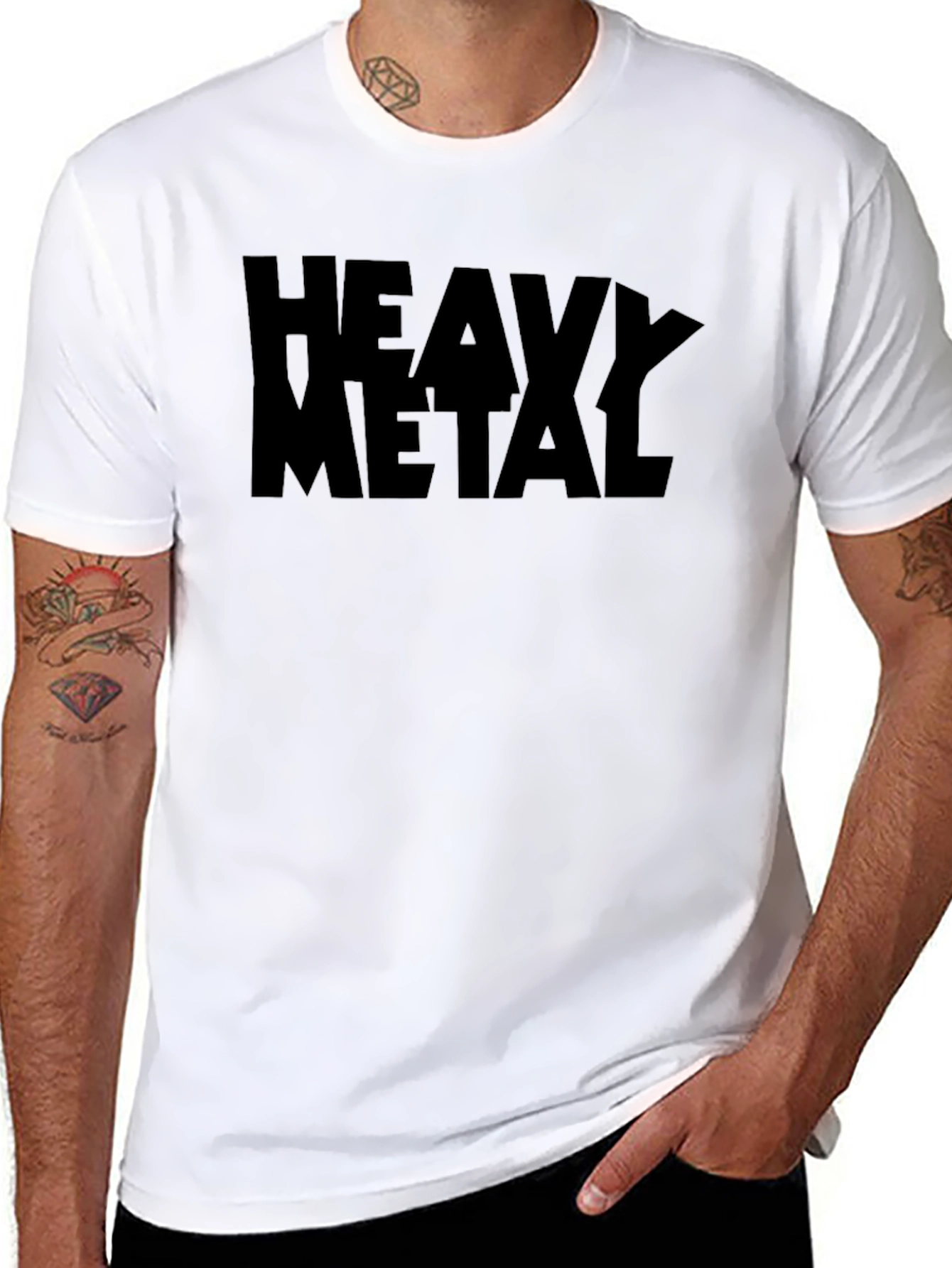 Heavy Metal Graphic Black T-Shirt