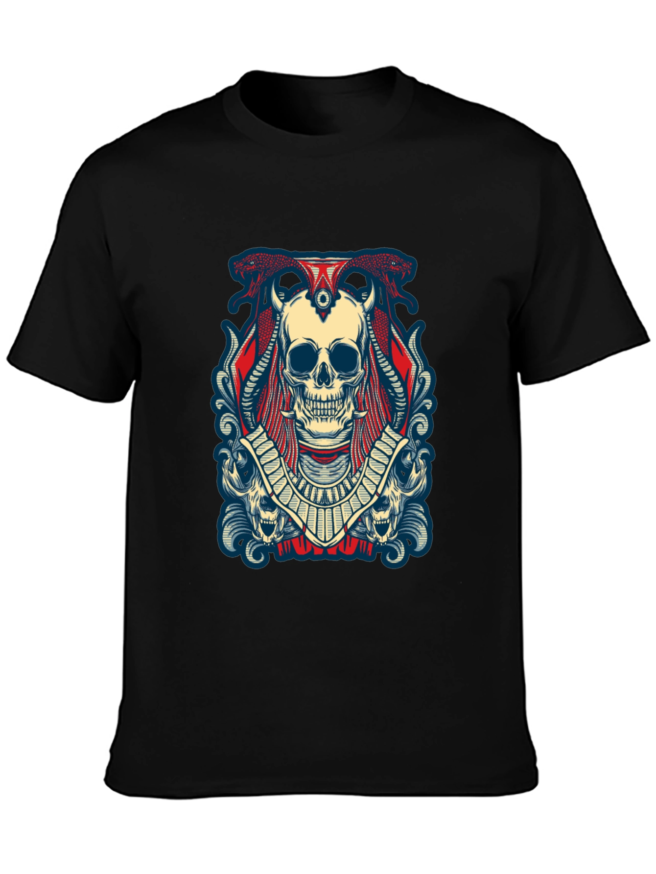 Skull Graphic Black Tee Shirt