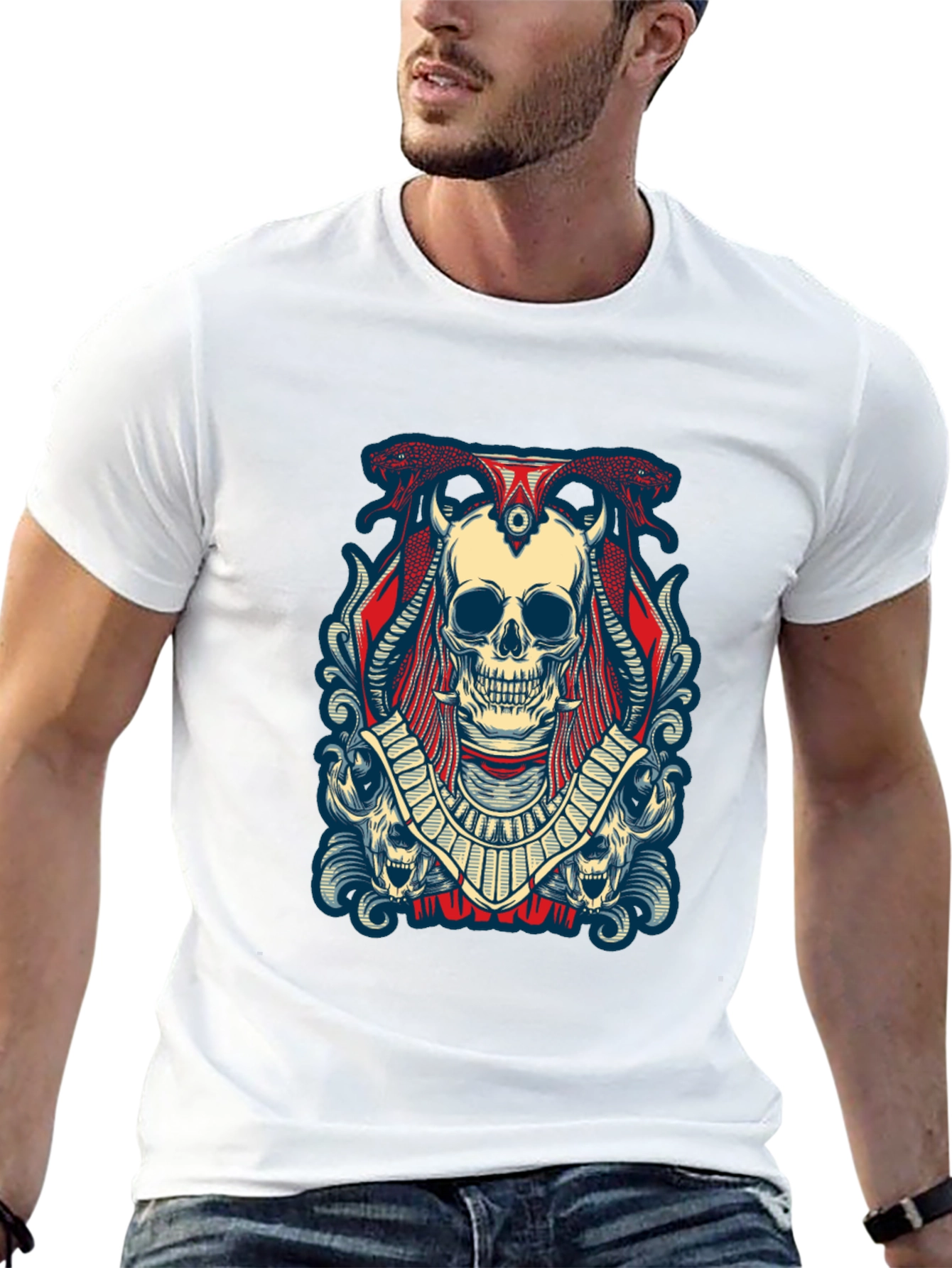 Skull Graphic Black Tee Shirt