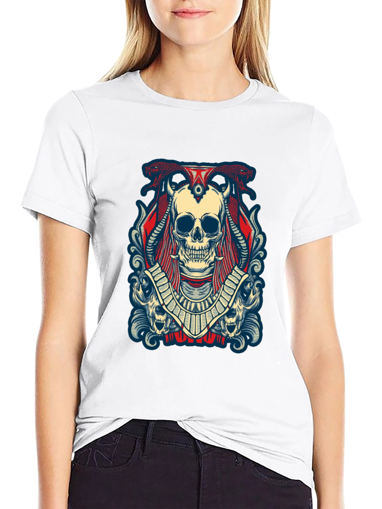 Skull Graphic Black Tee Shirt