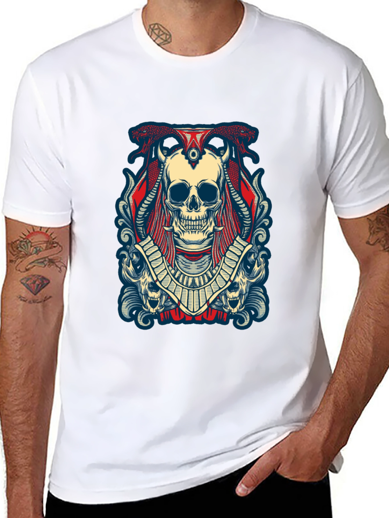 Skull Graphic Black Tee Shirt