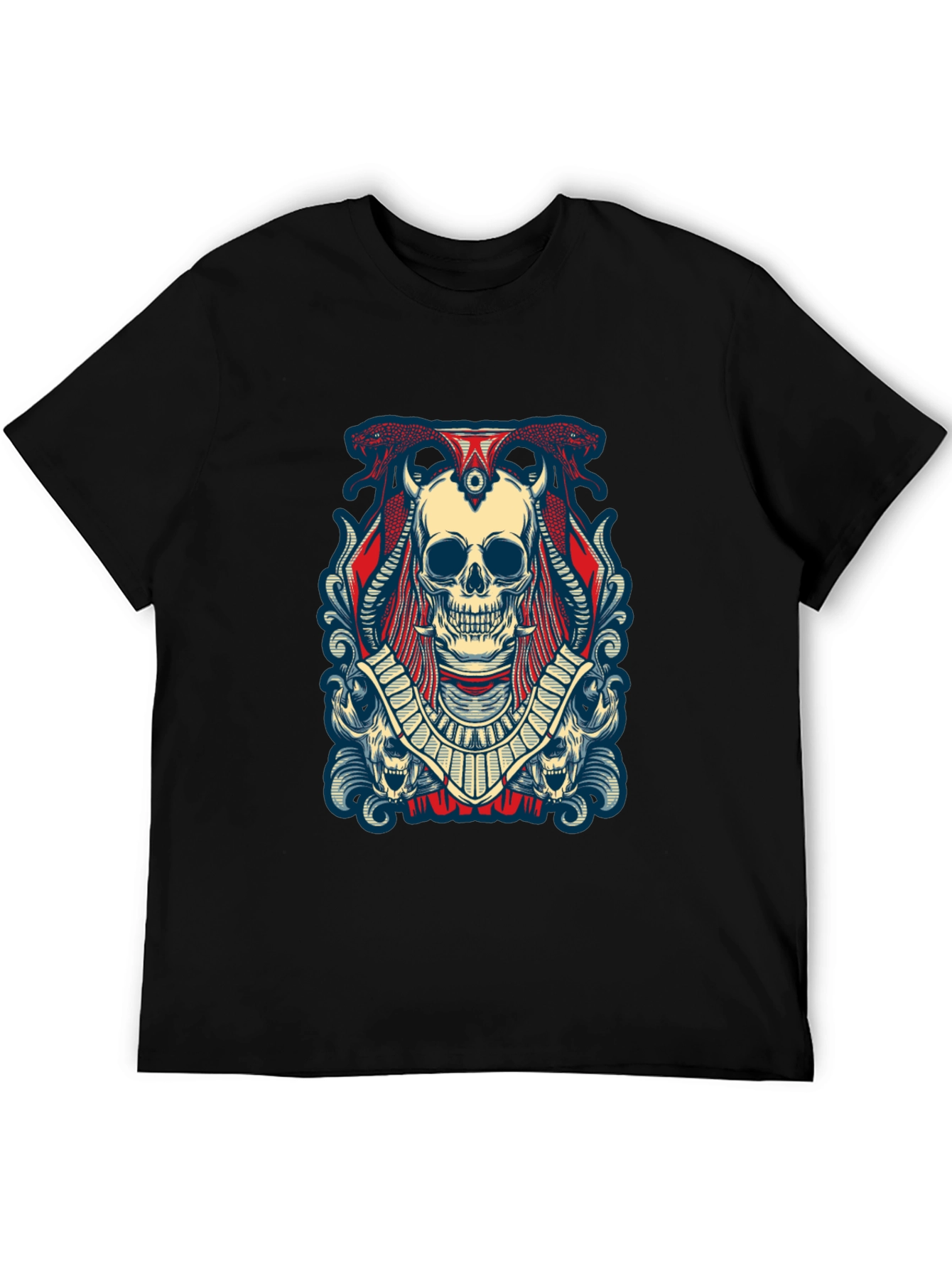 Skull Graphic Black Tee Shirt