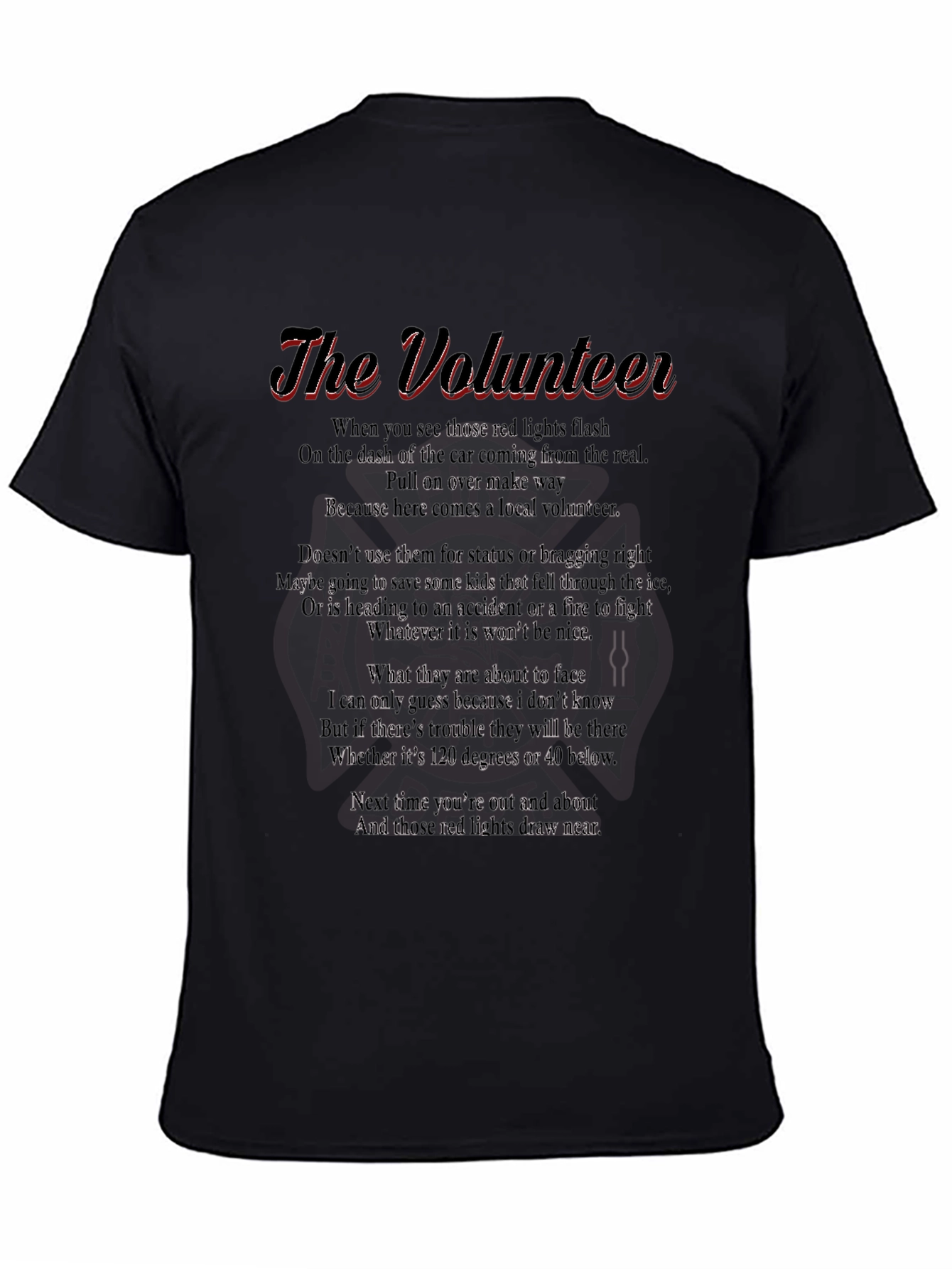 The Volunteer Poem Graphic Tee