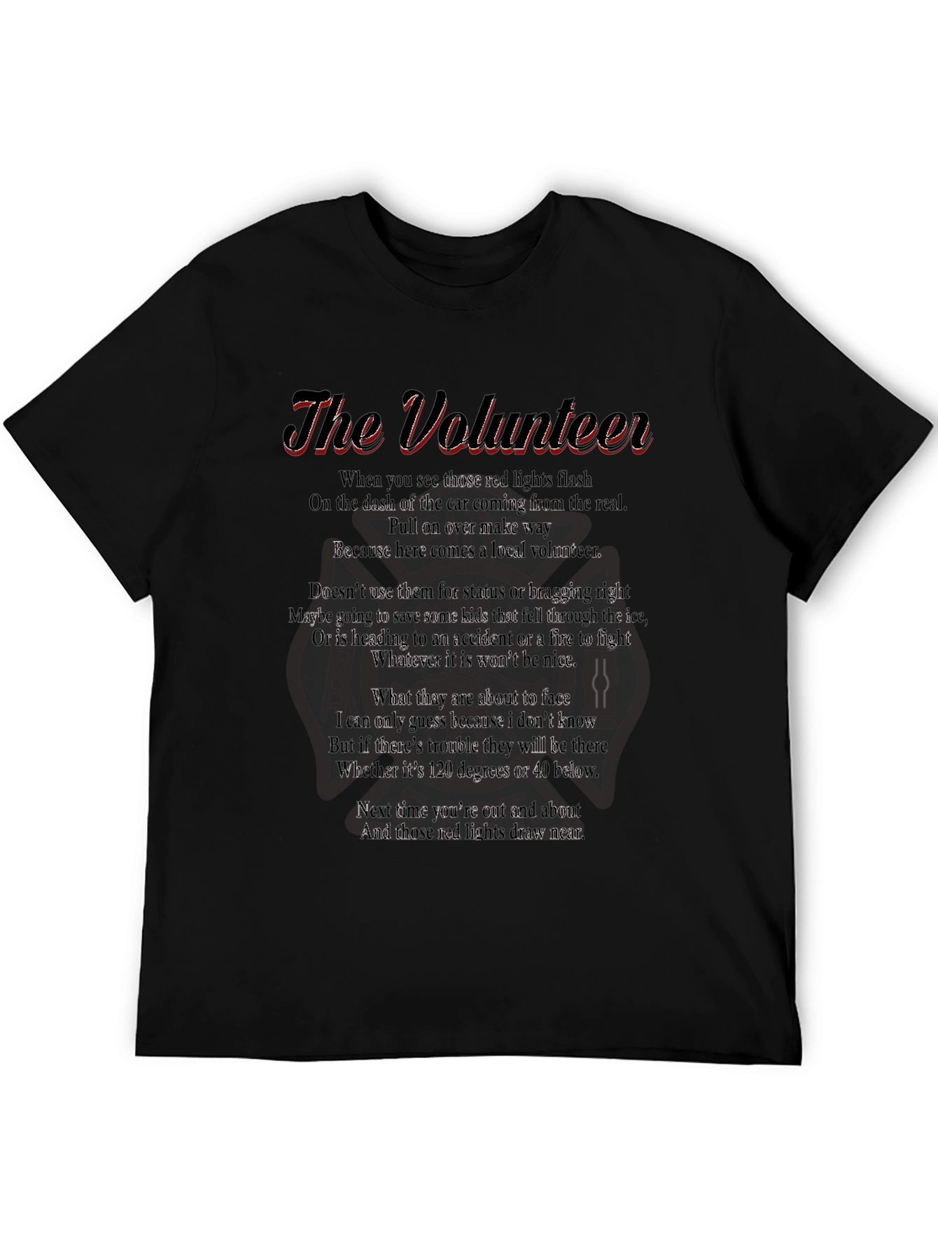 The Volunteer Poem Graphic Tee