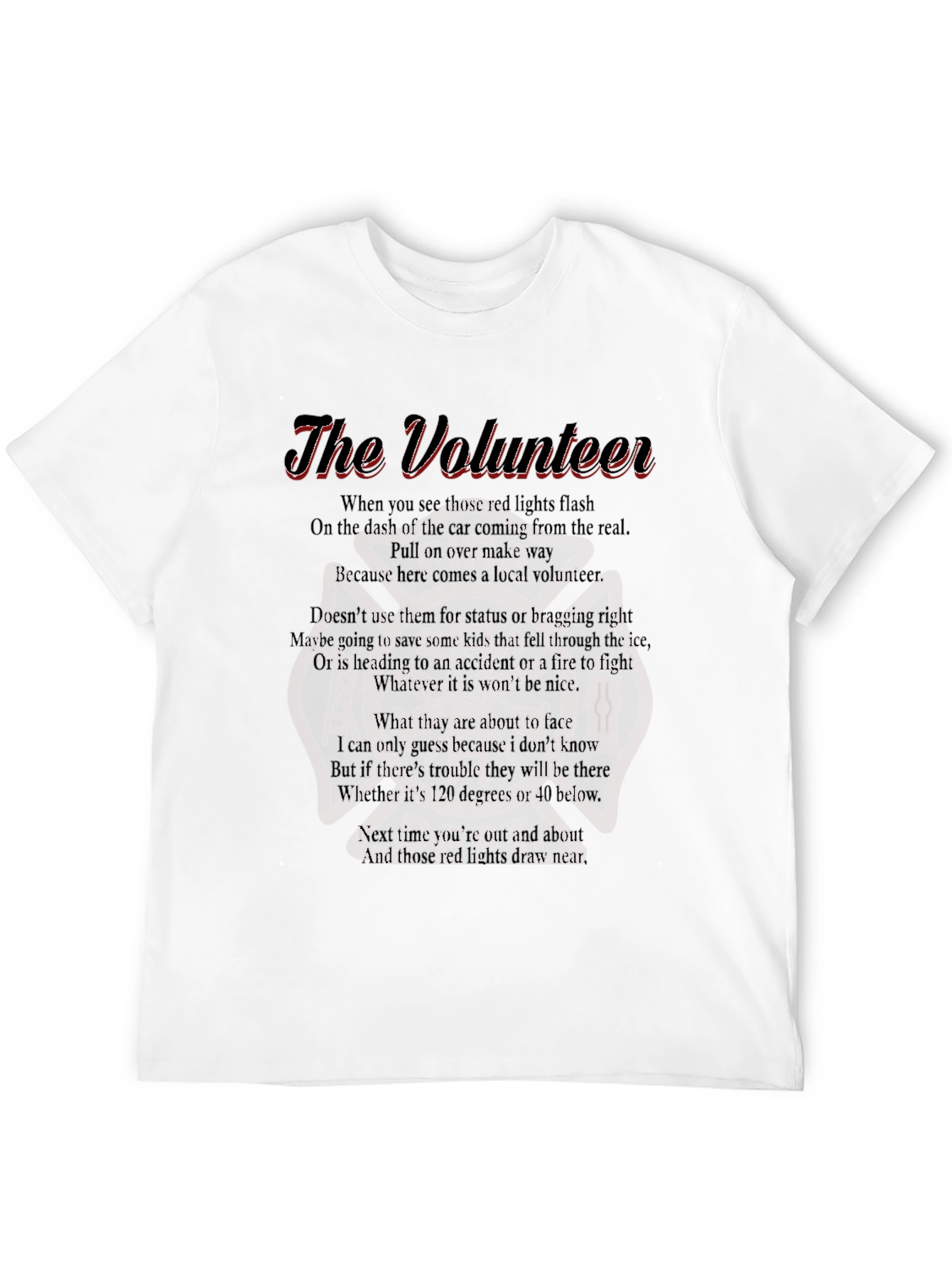 The Volunteer Poem Graphic Tee
