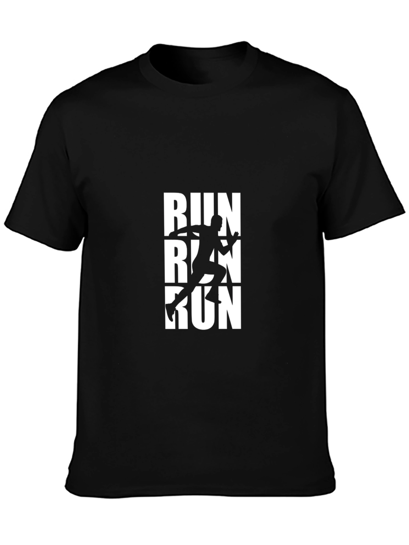 Run Graphic Black T-Shirt