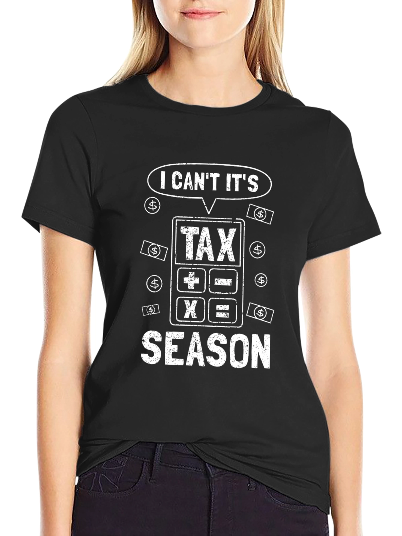 I Cant Its Tax Season Graphic T-Shirt