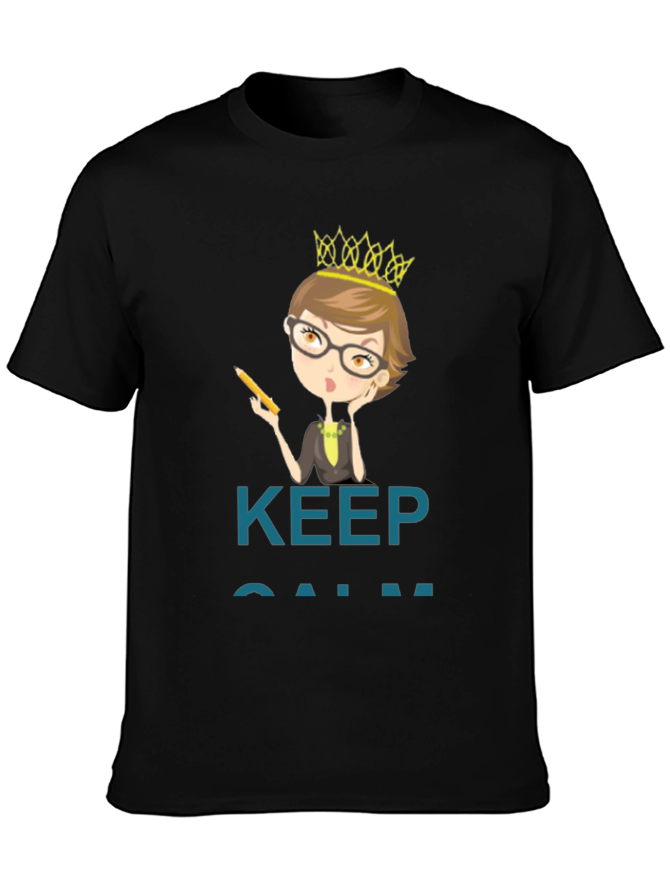 Keep Calm Teacher Queen T-Shirt