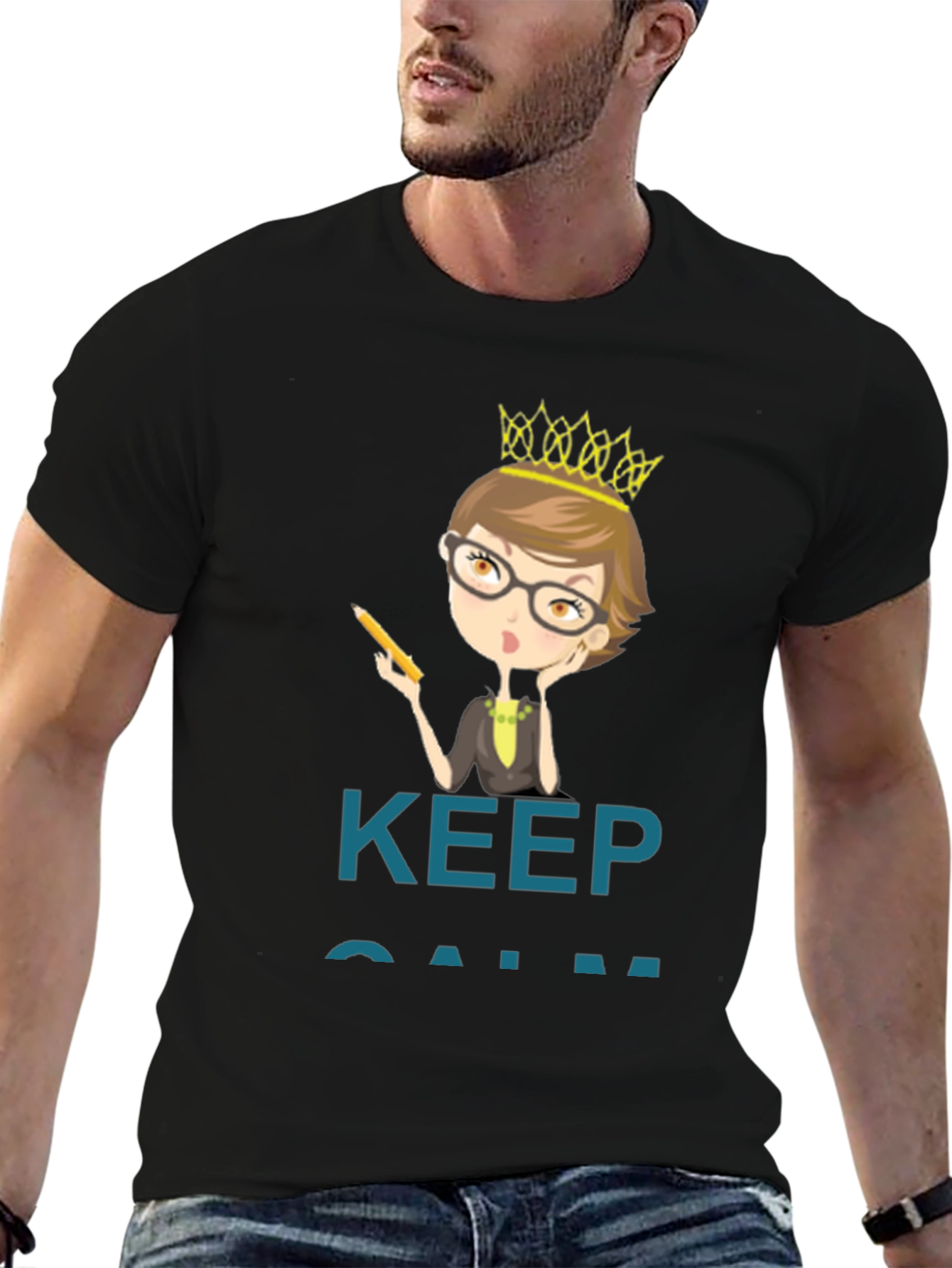 Keep Calm Teacher Queen T-Shirt