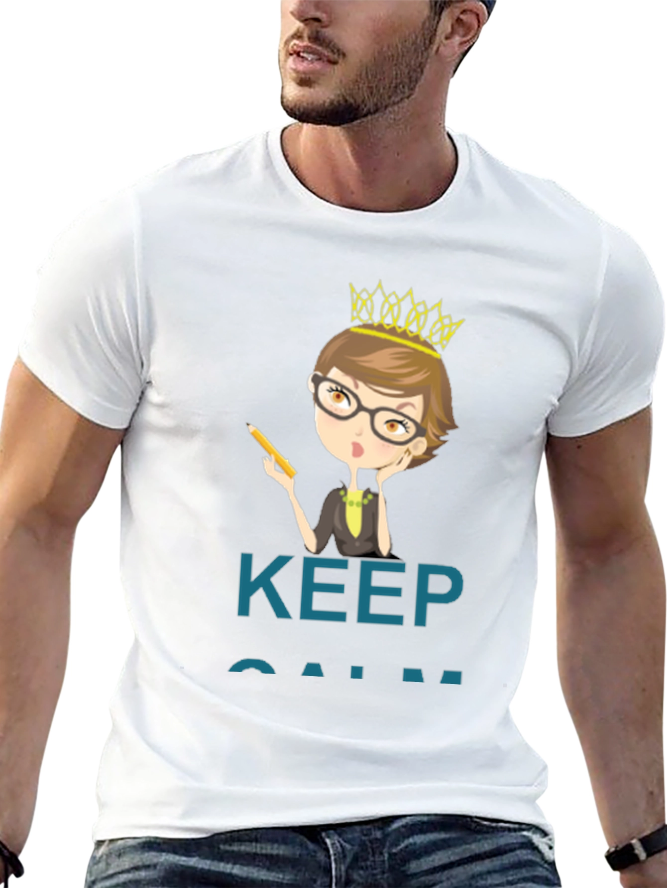 Keep Calm Teacher Queen T-Shirt