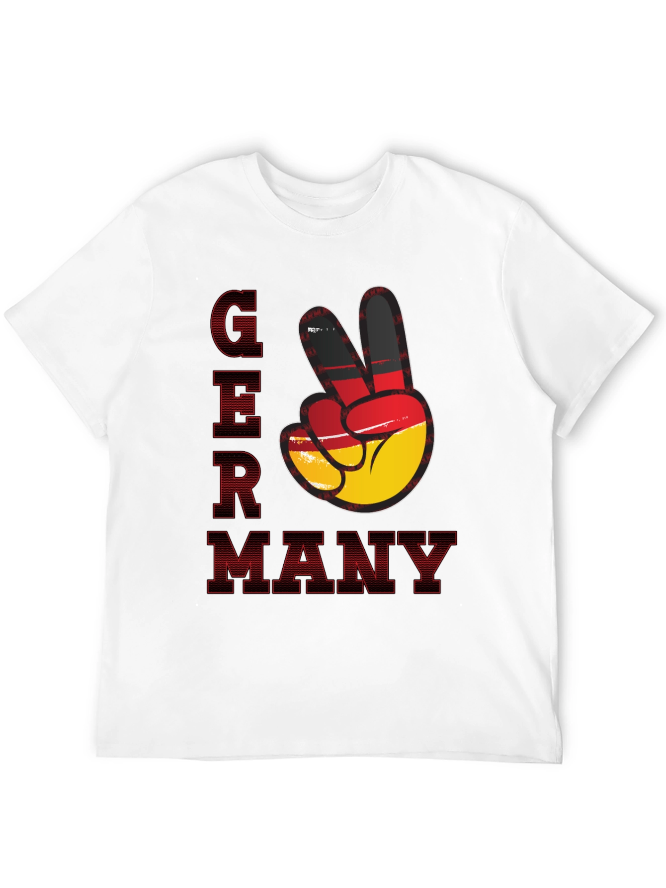 Germany Peace Sign T-Shirt - Black