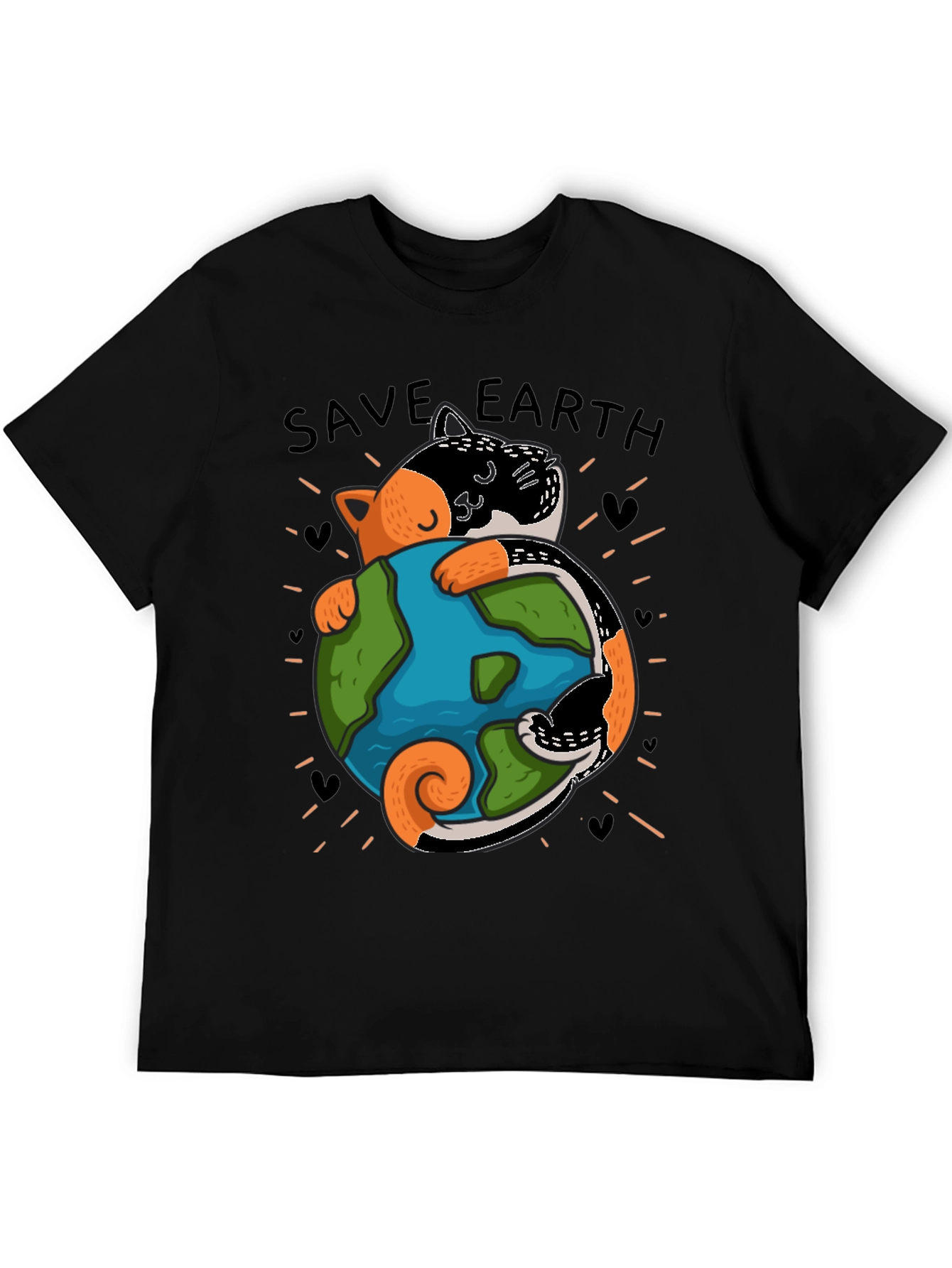 Save Earth Cat T-Shirt - Earth Day Tee