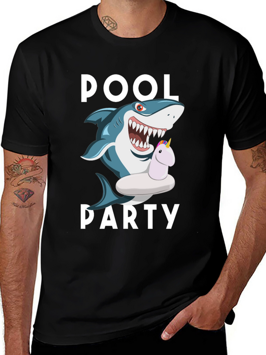 Pool Party Shark Graphic T-Shirt