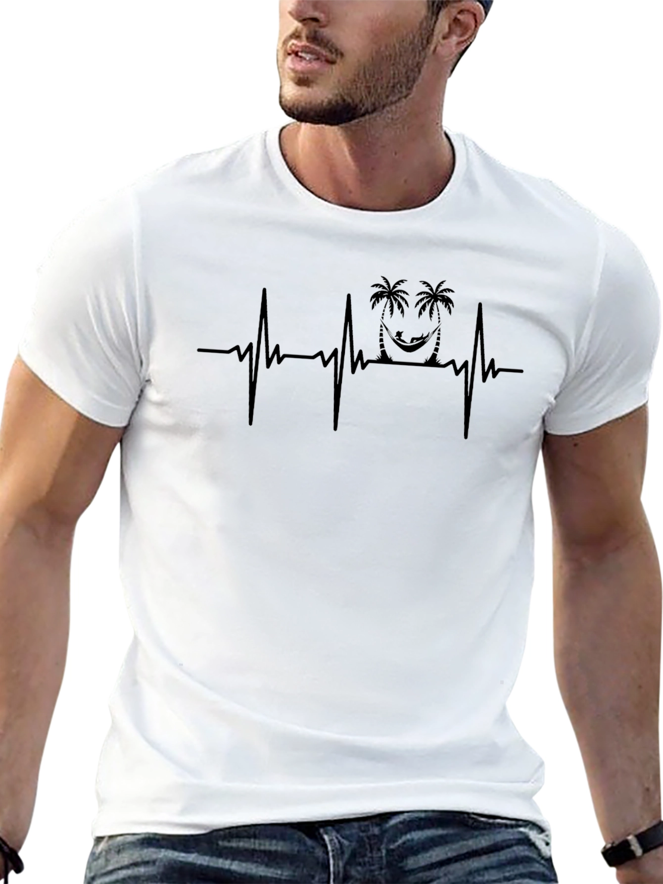 Relaxing Beach Heartbeat T-Shirt