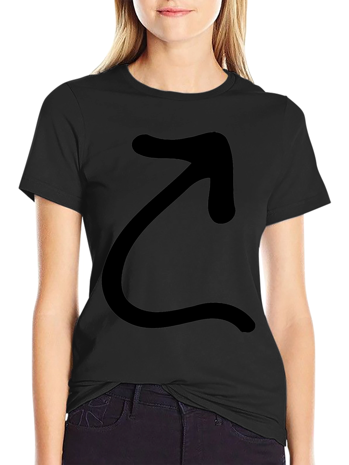 Black Arrow Graphic Tee - Casual Comfort