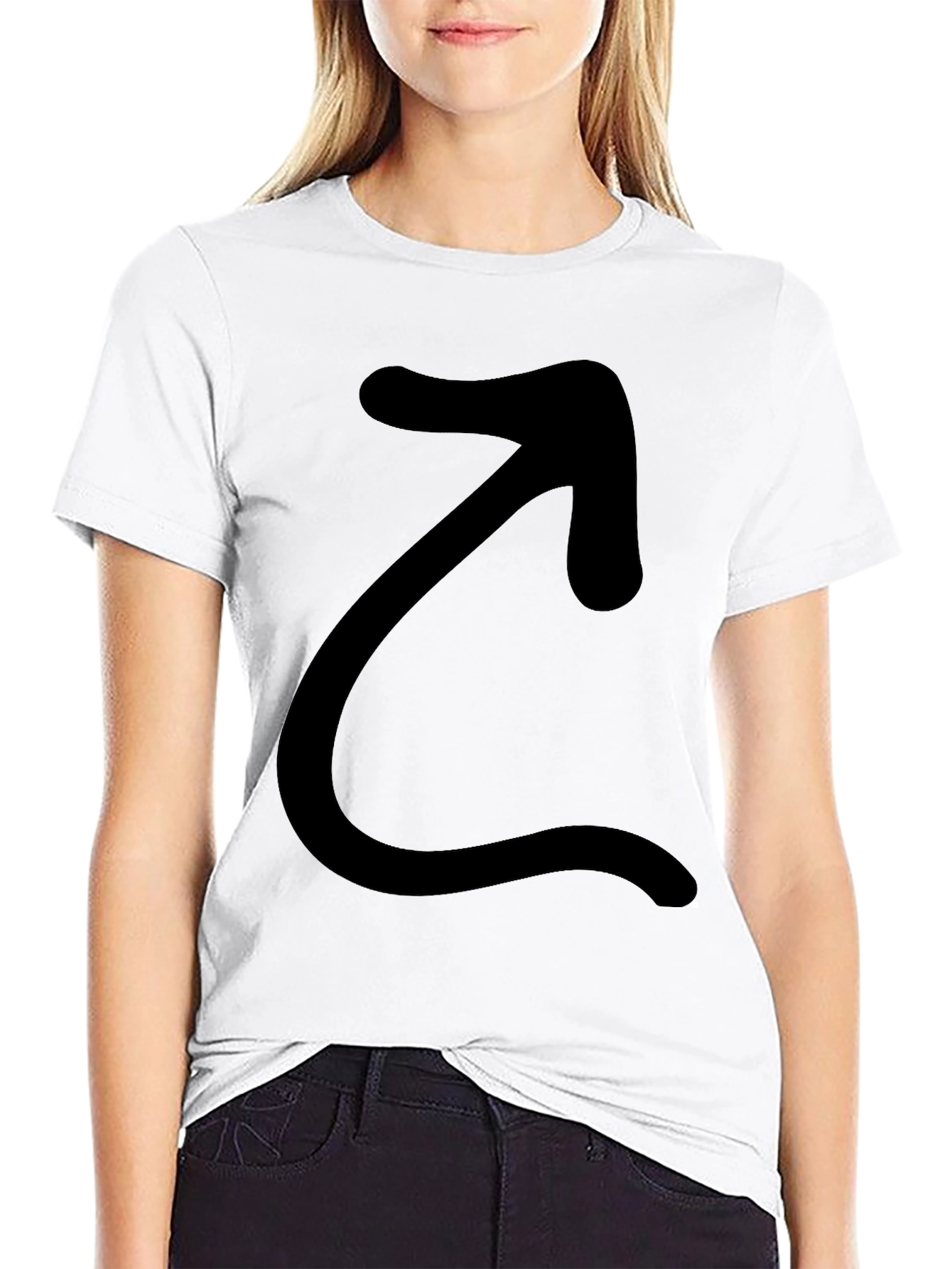 Black Arrow Graphic Tee - Casual Comfort