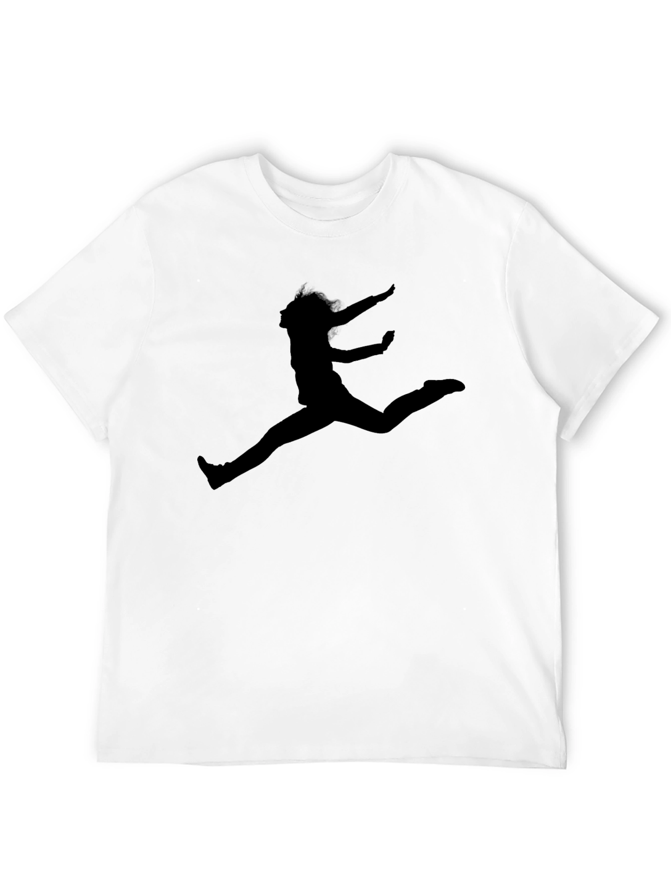 Silhouette Jumper Graphic Black T-Shirt