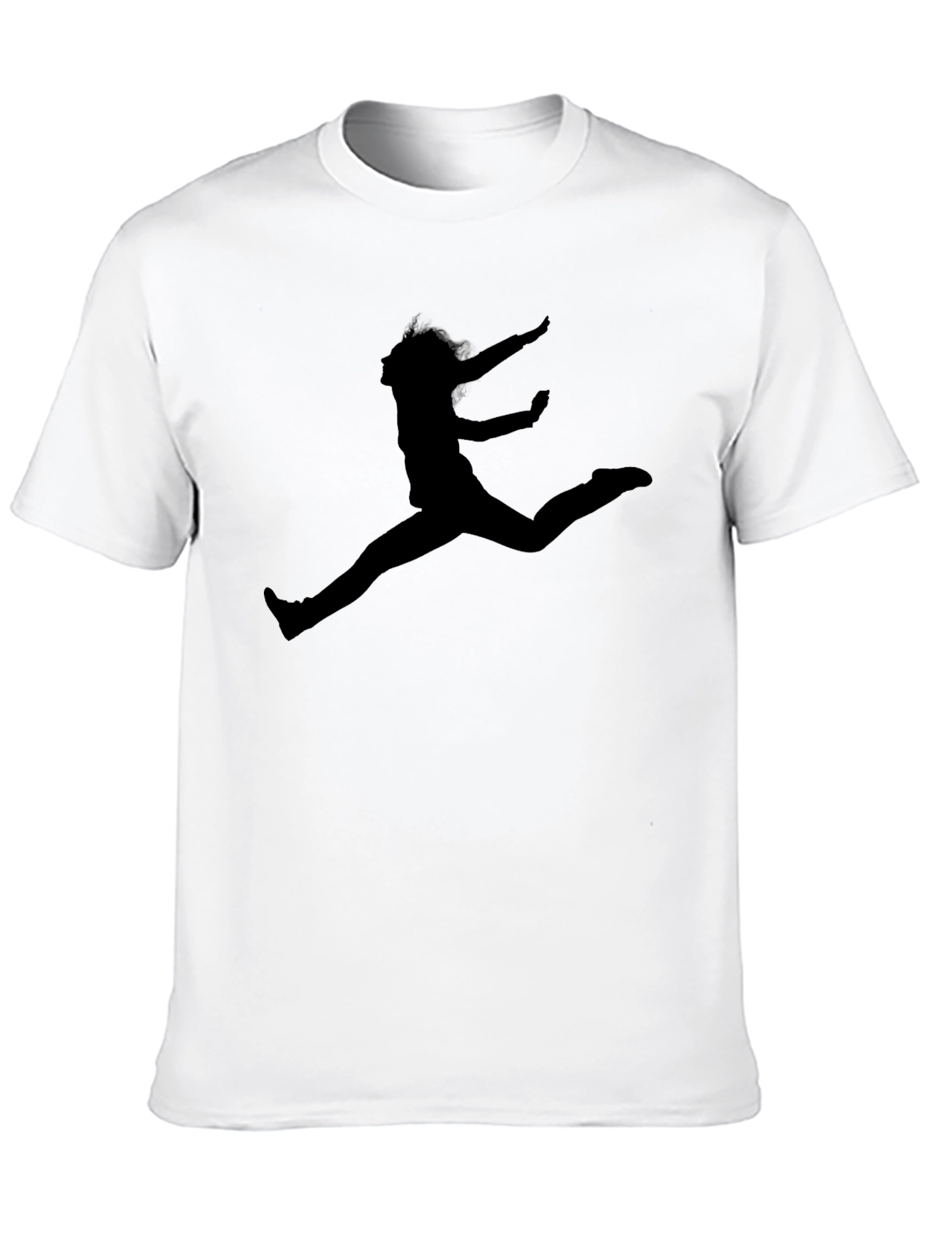 Silhouette Jumper Graphic Black T-Shirt