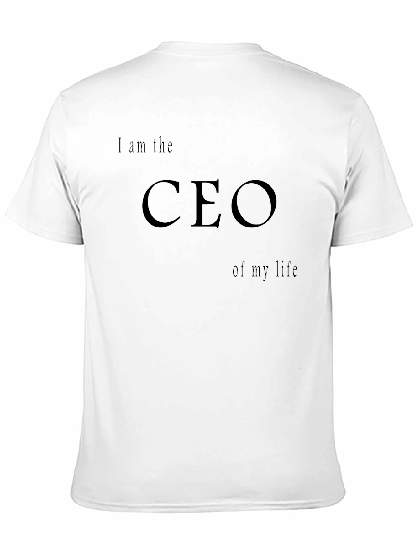 CEO of My Life Graphic T-Shirt - Black