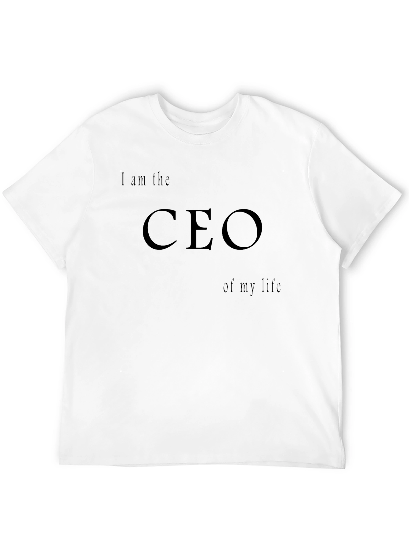CEO of My Life Graphic T-Shirt - Black