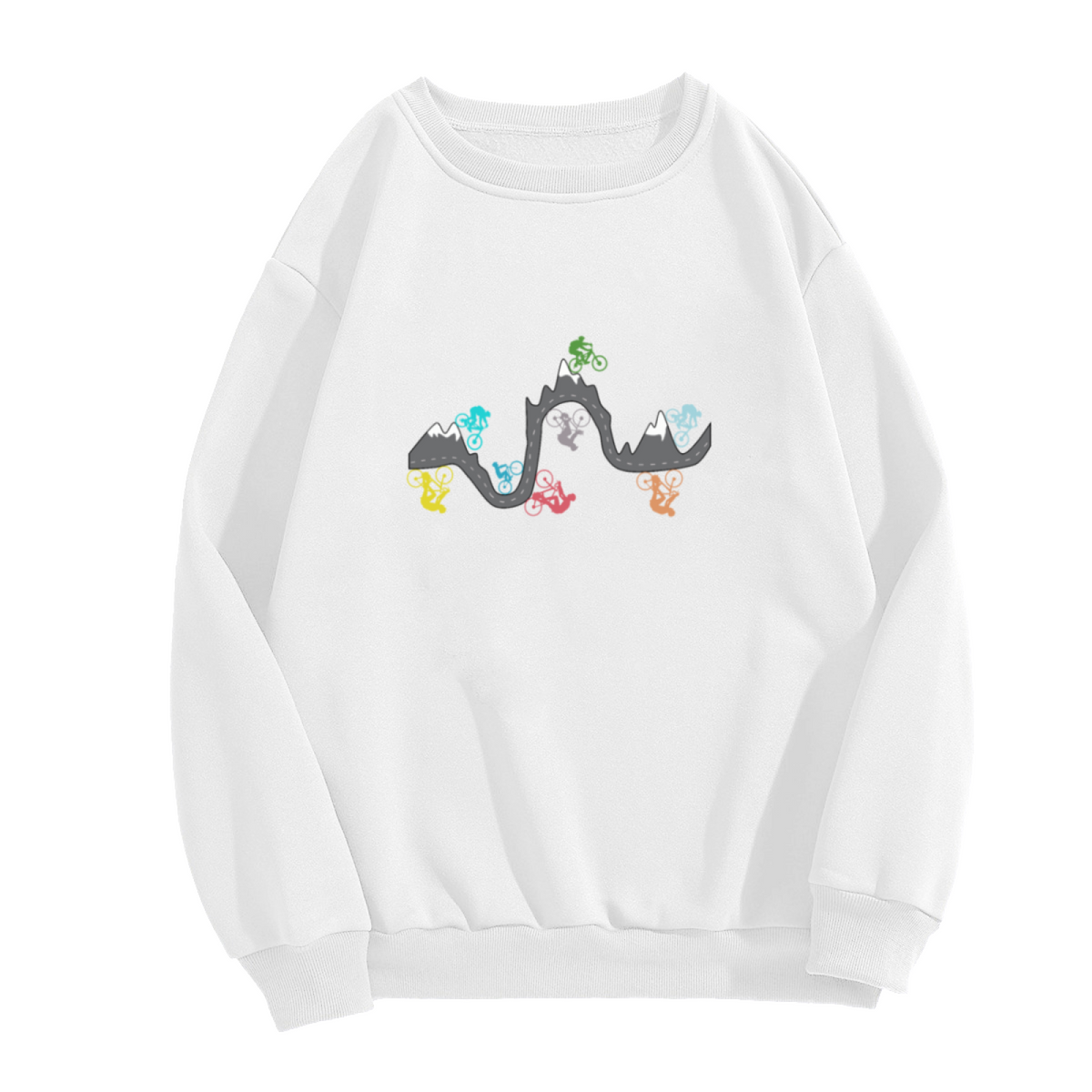 Mountain Biking Lover Design - Crewneck Sweatshirt | Cycling Lover, Cycling Gift, Athletic Gift