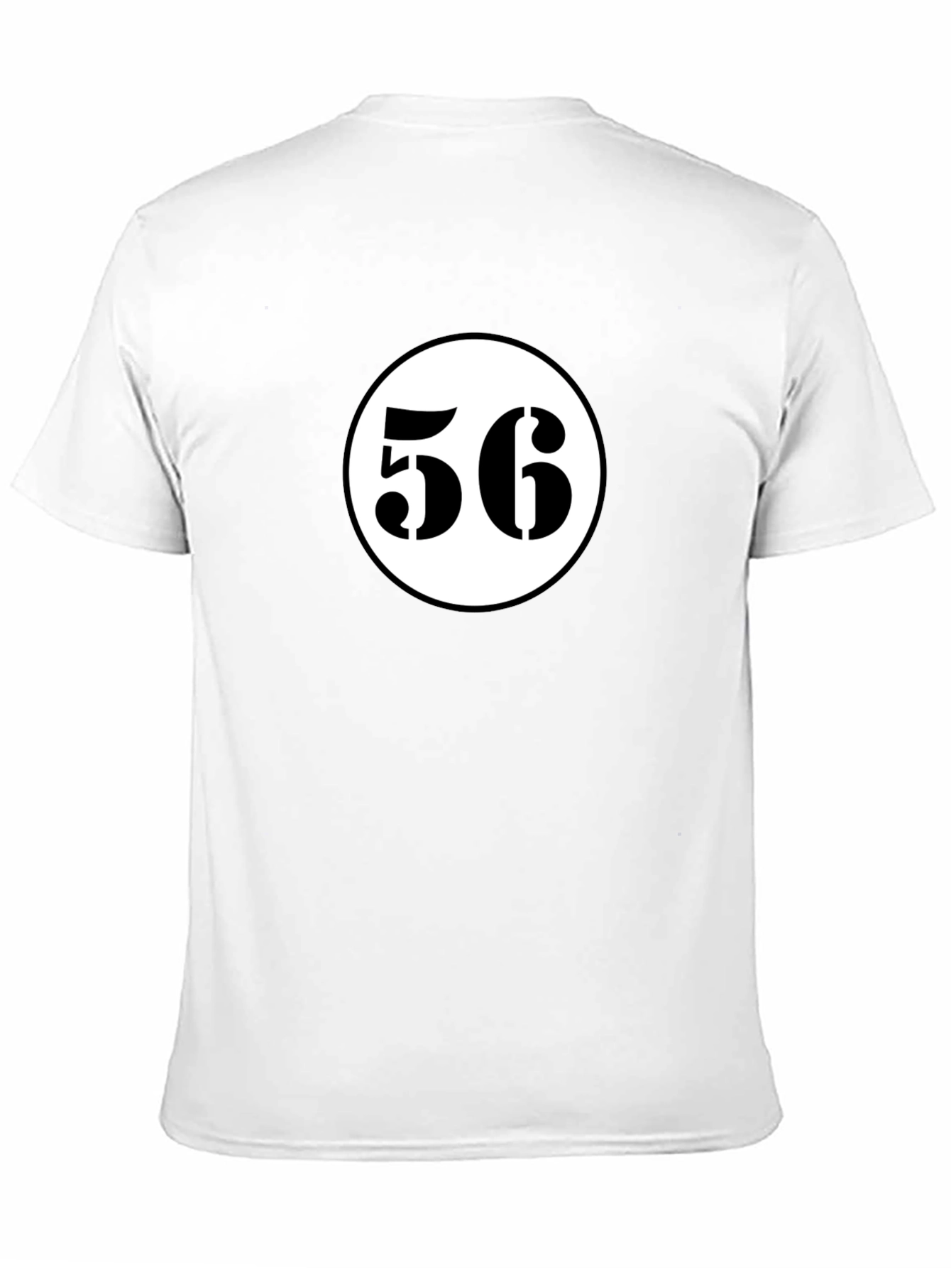 Retro Racing Number 56 Black T-Shirt